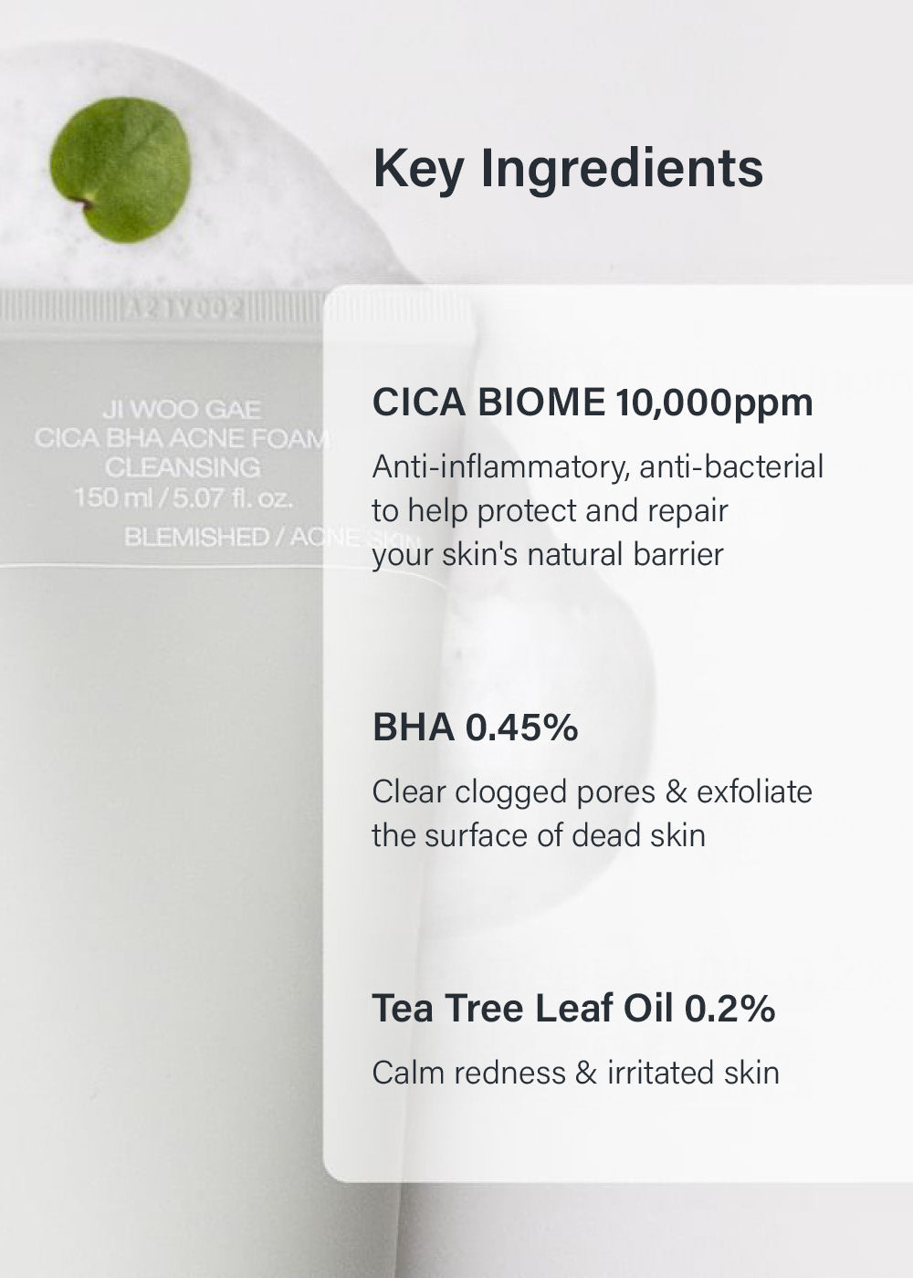 celimax Ji Woo Gae Cica BHA Acne Foam Cleansing 150ml