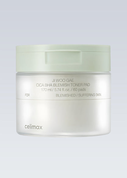 celimax Ji Woo Gae Cica BHA Blemish Toner Pad (60 Pads)