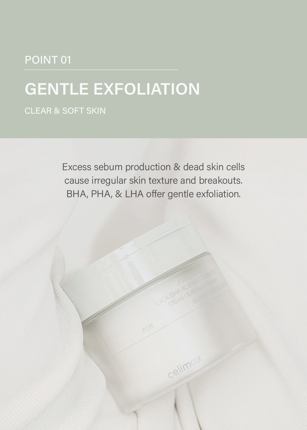 celimax Ji Woo Gae Cica BHA Blemish Toner Pad (60 Pads)