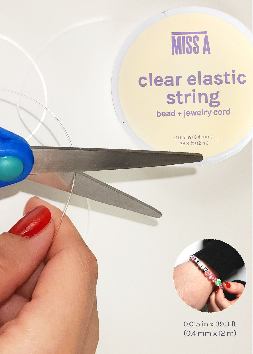 DIY Jewelry Making- Miss A Clear Elastic String