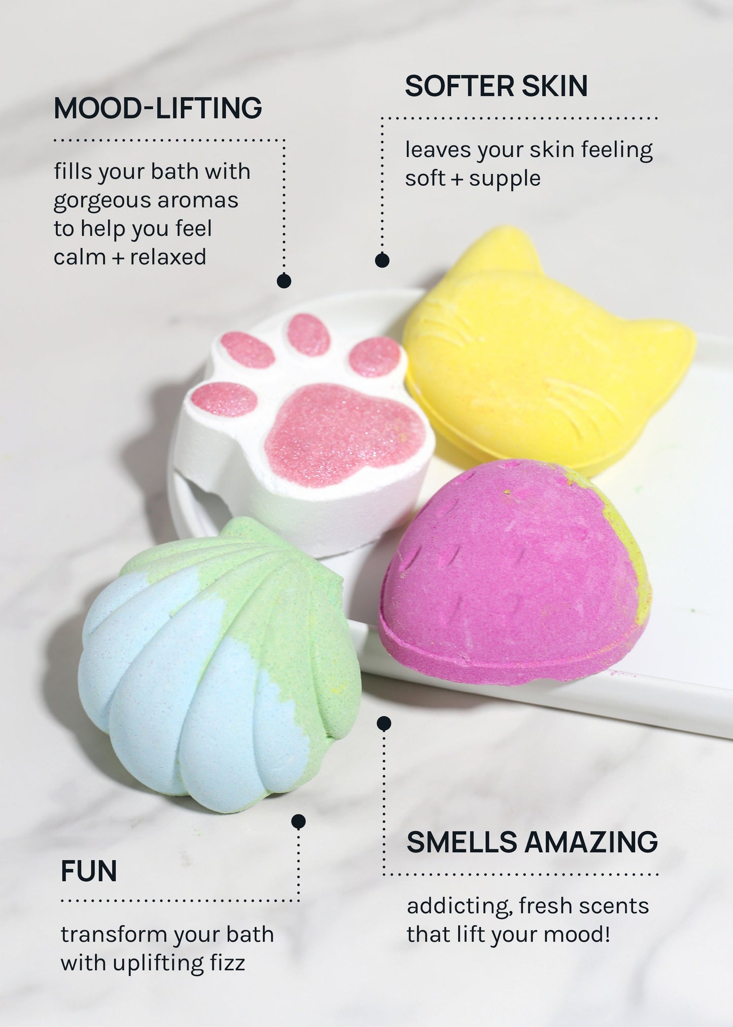AOA Bath Bomb - Moonlit Rainbow