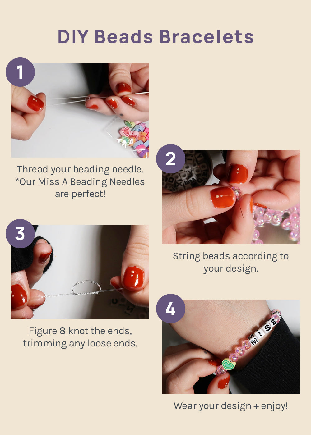 DIY Jewelry Making- Miss A Alphabetic Beads