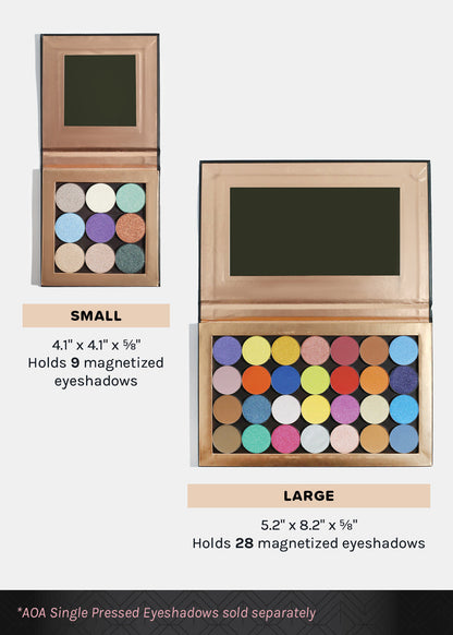 AOA Pro Magnetic Eyeshadow Palette - Pink Swirly Small