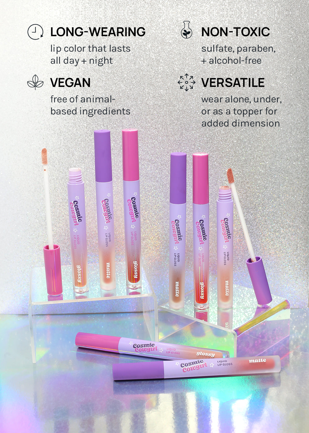 AOA Cosmic Cowgirl Lip Gloss - Matte + Glossy