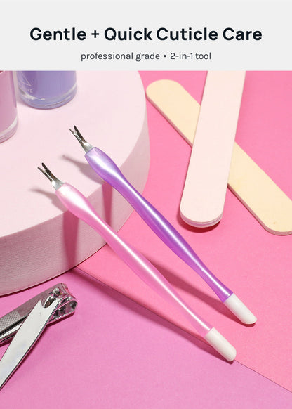 AOA 2-in-1 Cuticle Trimmer + Rubber Pusher