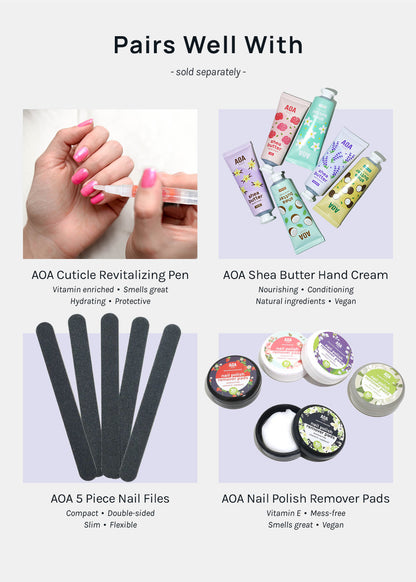 AOA 2-in-1 Cuticle Trimmer + Rubber Pusher