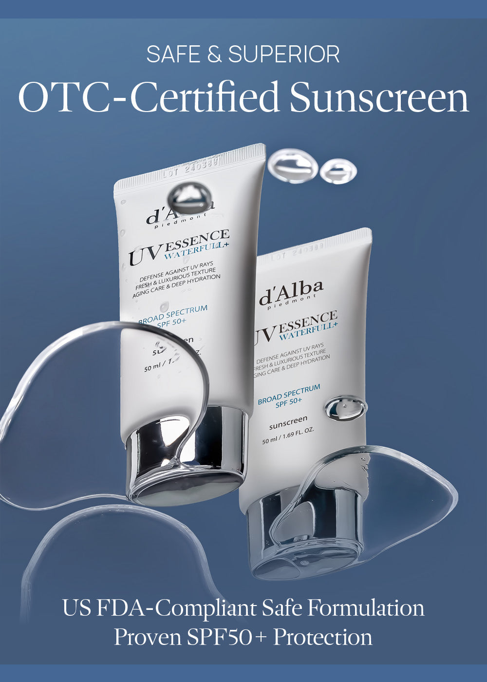 d’Alba Waterfull Essence Sun Cream 50ml