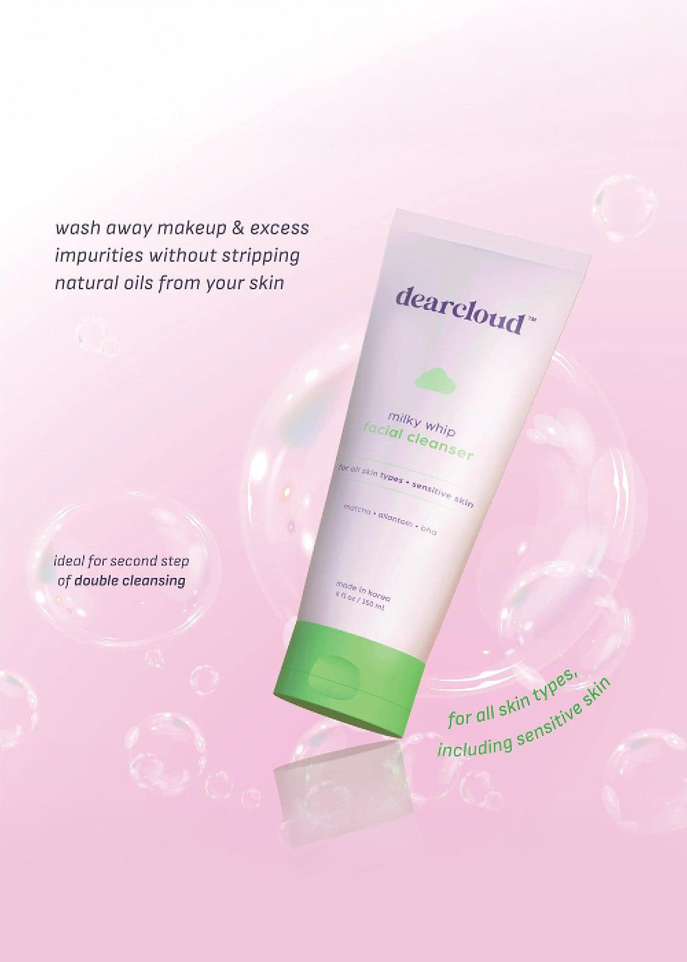 dearcloud Milky Whip Facial Cleanser 150ml