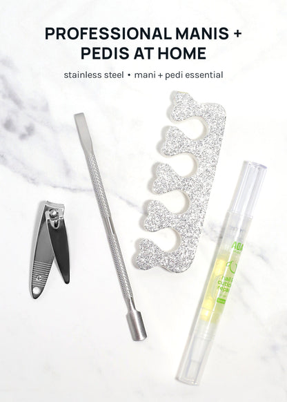 AOA Dual-Ended Cuticle Pusher + Nail Cleaner