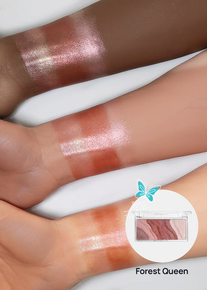 AOA Fly with Me Baked Eyeshadow • Blush Highlighter