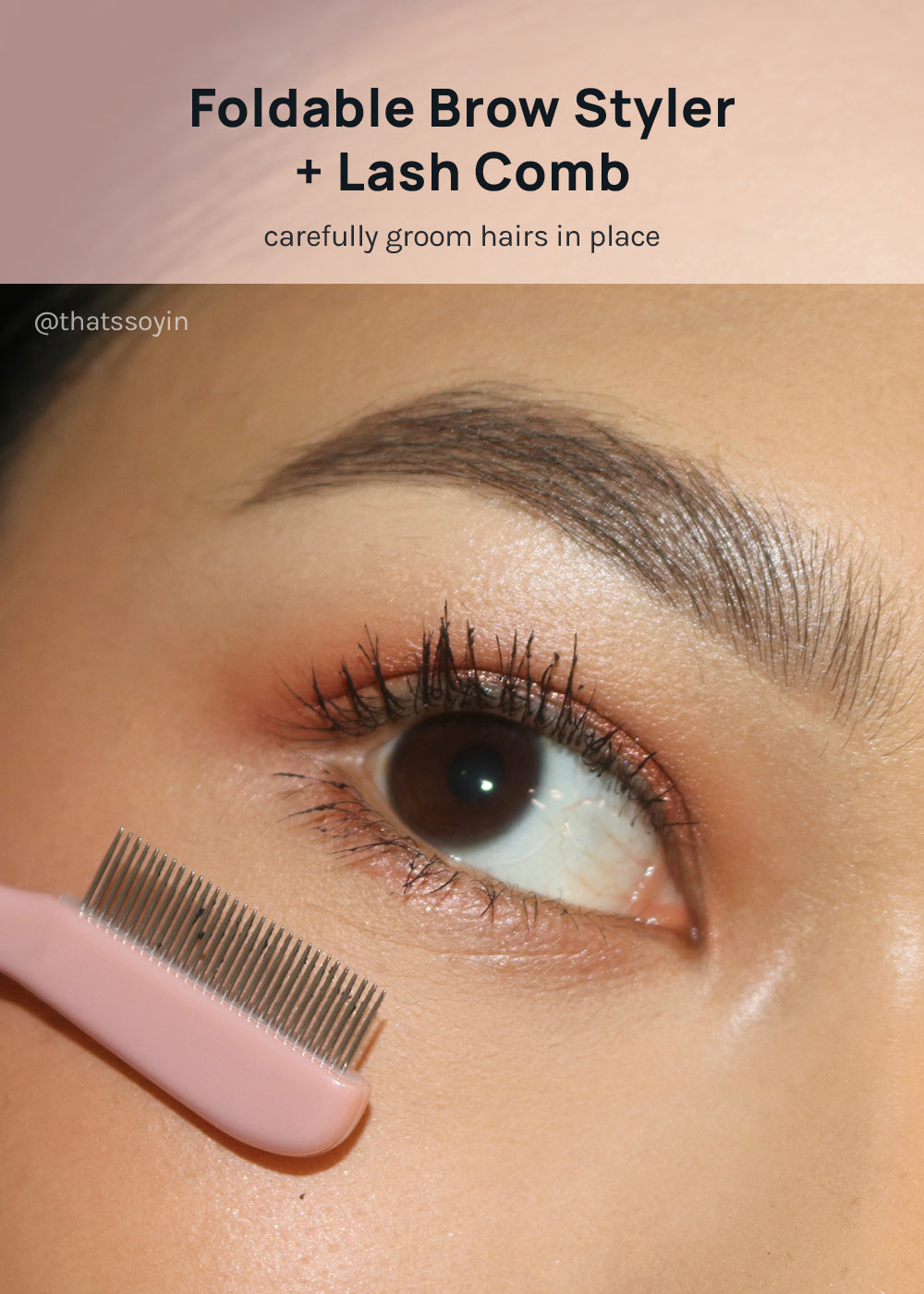 AOA Foldable Eyelash + Brow Comb