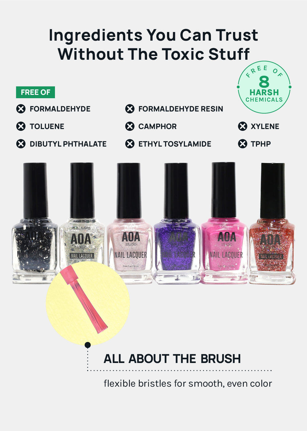 AOA Studio Nail Polish - Glitters