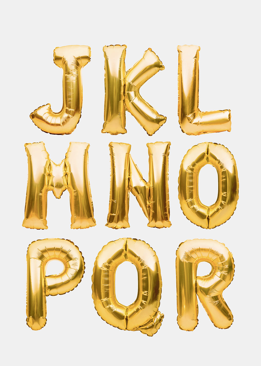 Official Key Items Party Balloons- Gold Letters