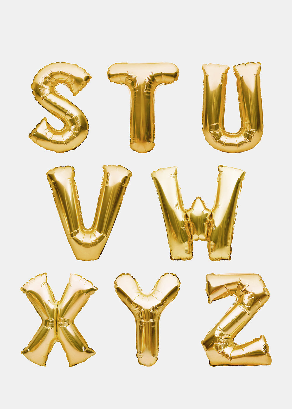 Official Key Items Party Balloons- Gold Letters
