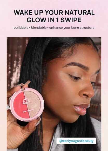 AOA Hello Glow Duo Blush + Highlighter