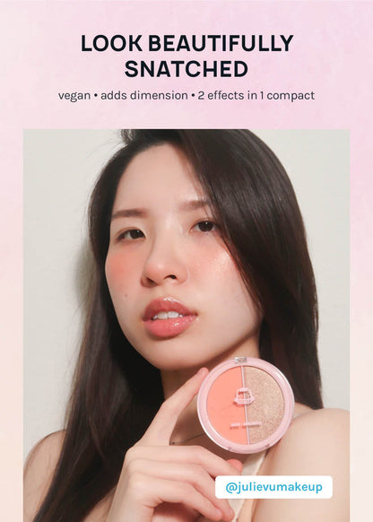 AOA Hello Glow Duo Blush + Highlighter
