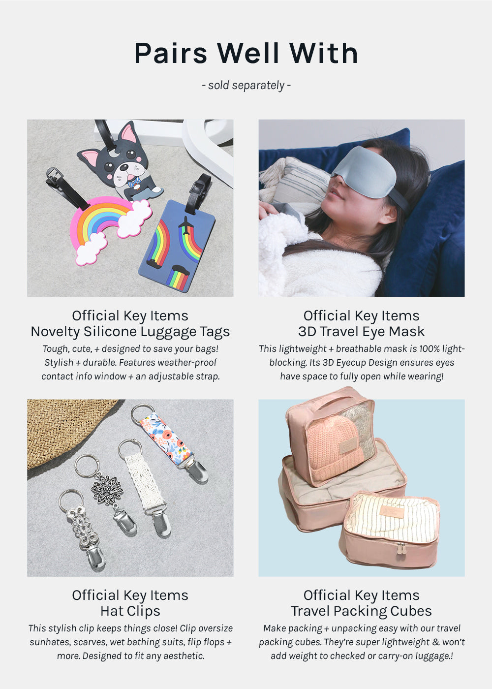 Official Key Items Inflatable Travel Pillow