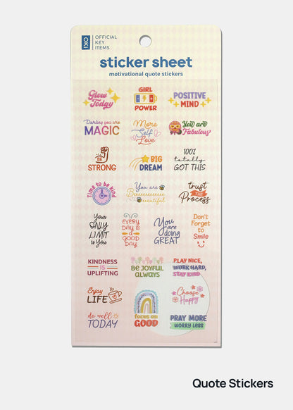 Official Key Items Sticker Sheet
