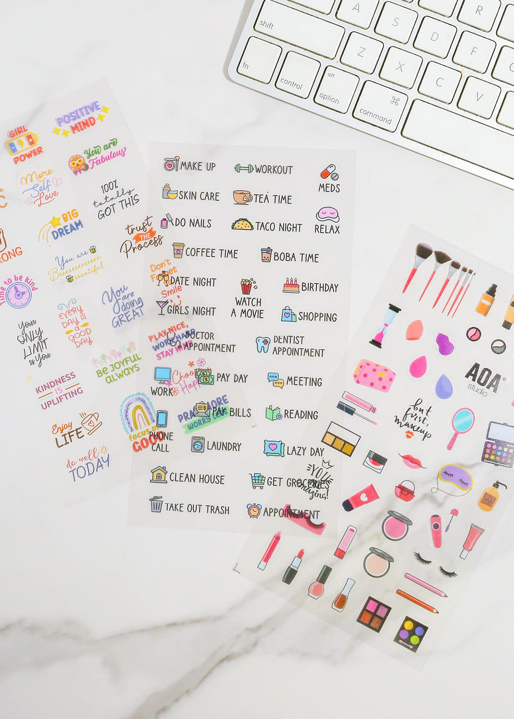 Official Key Items Sticker Sheet