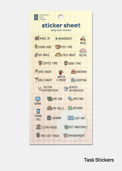 Official Key Items Sticker Sheet