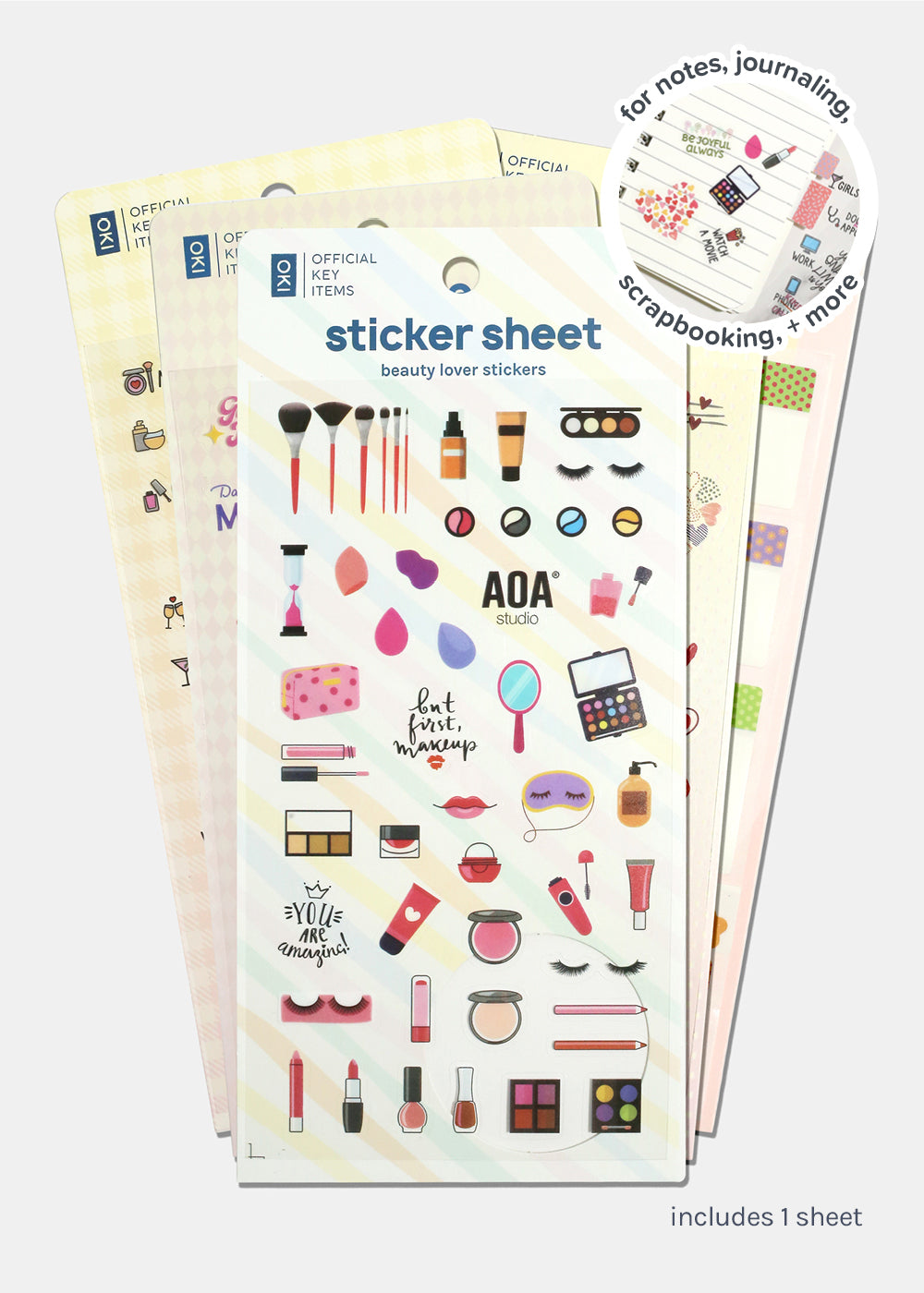 Official Key Items Sticker Sheet