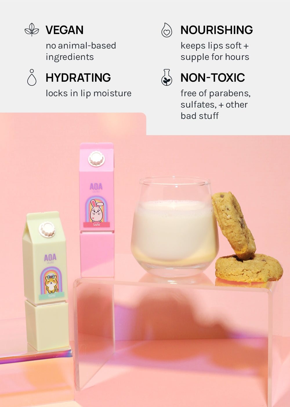 AOA x Miss A Friends Sweet Milk Lip Balm
