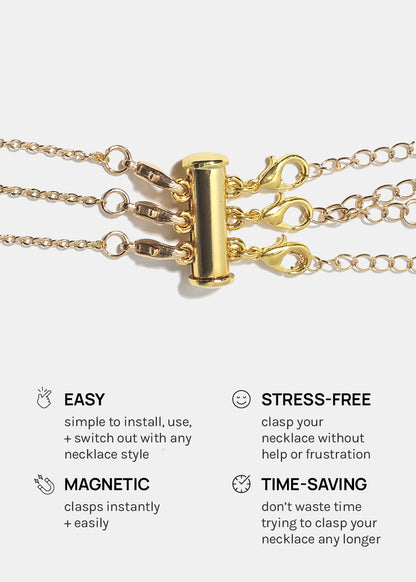 Miss A Necklace Clasp - Silver
