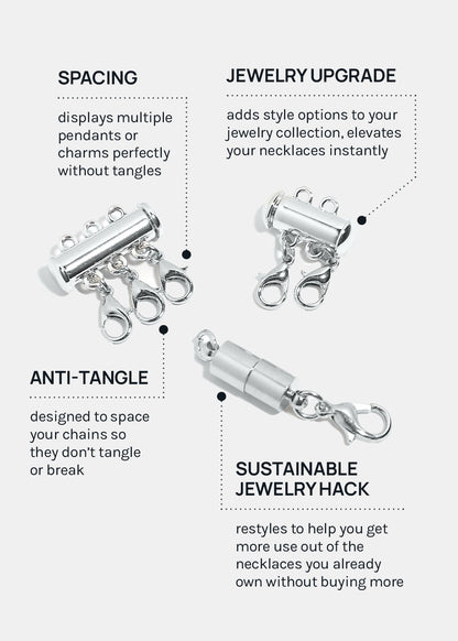 Miss A Necklace Clasp - Silver