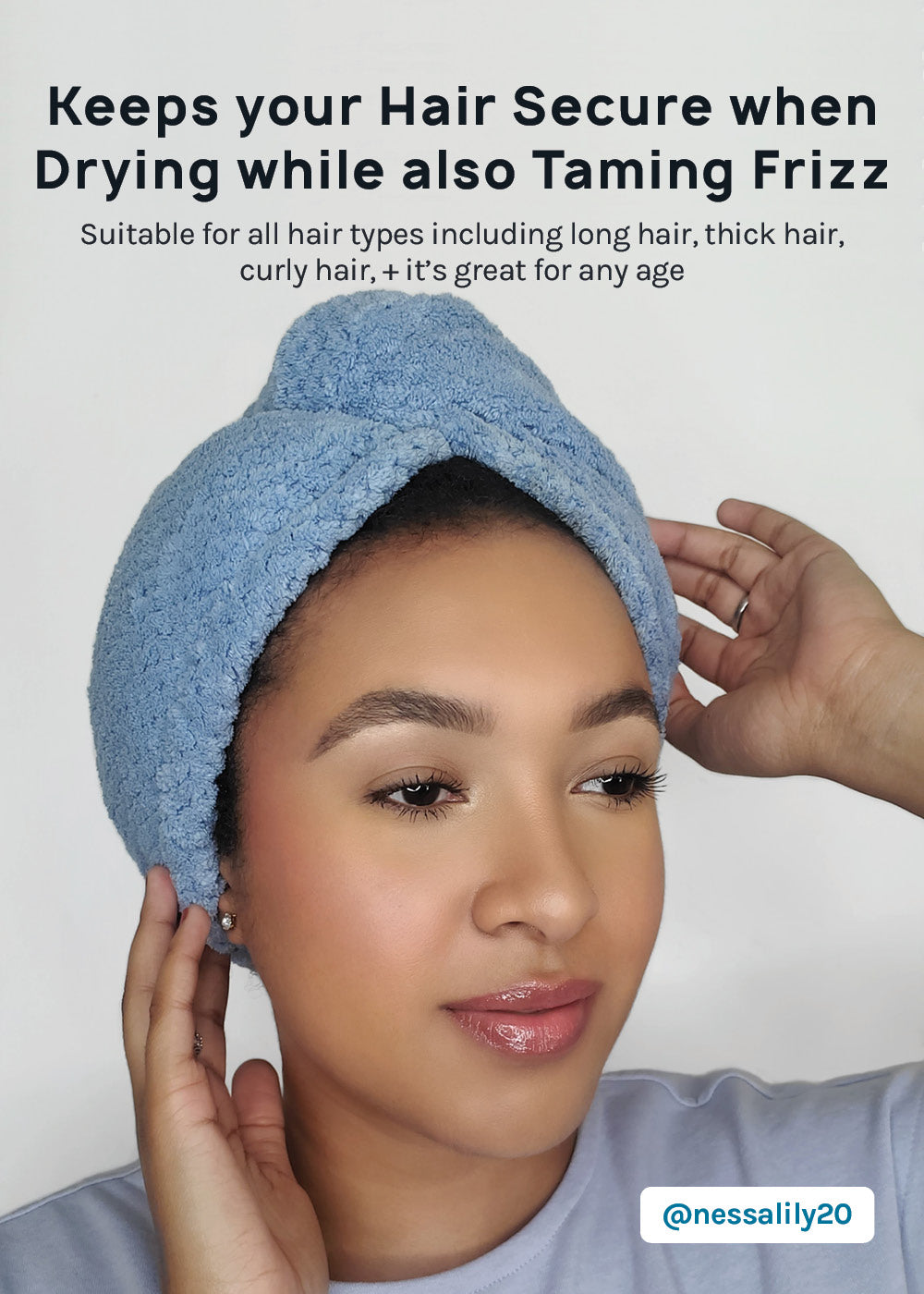 A+ Microfiber Hair Turban Towel