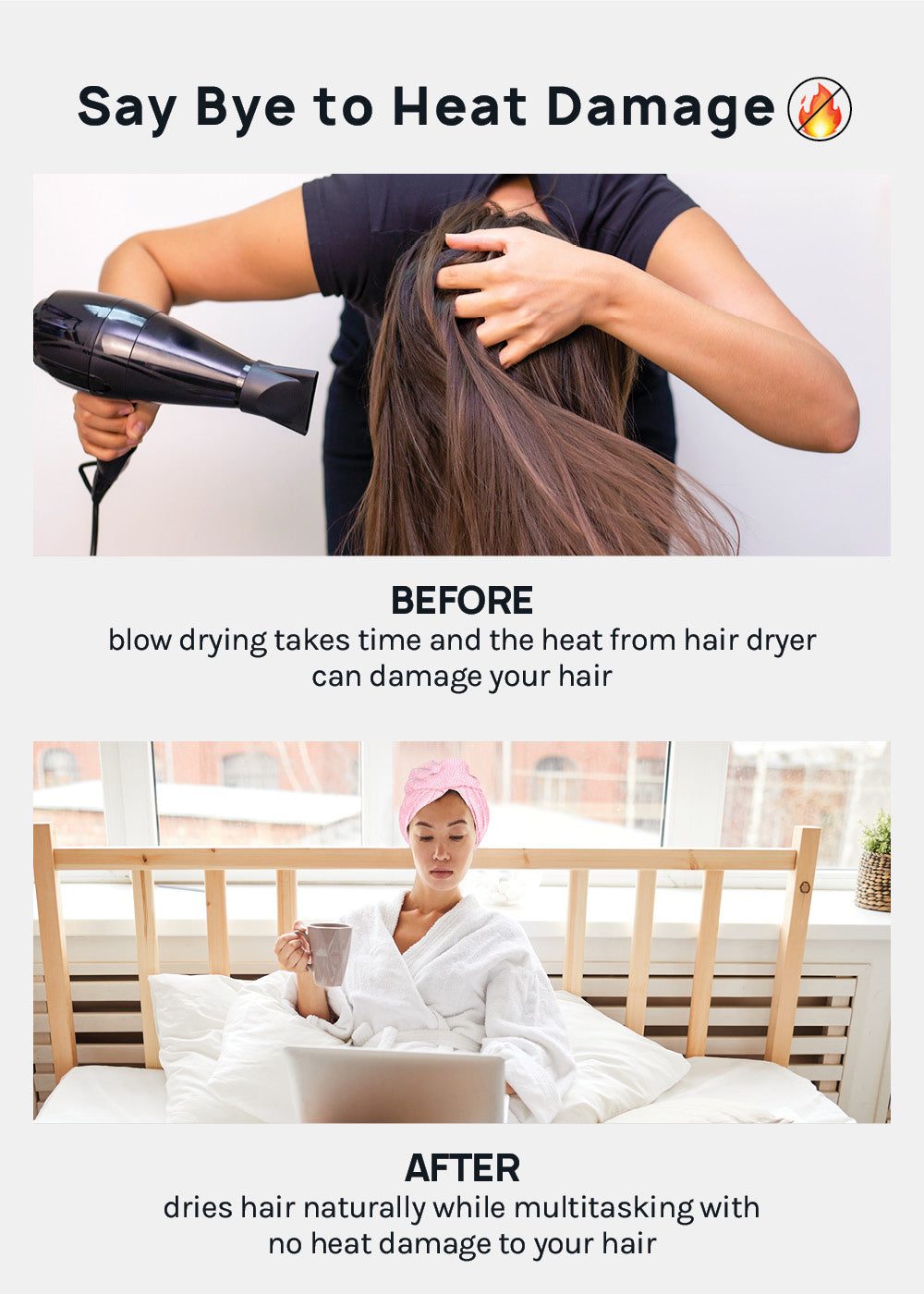 A+ Microfiber Hair Turban Towel