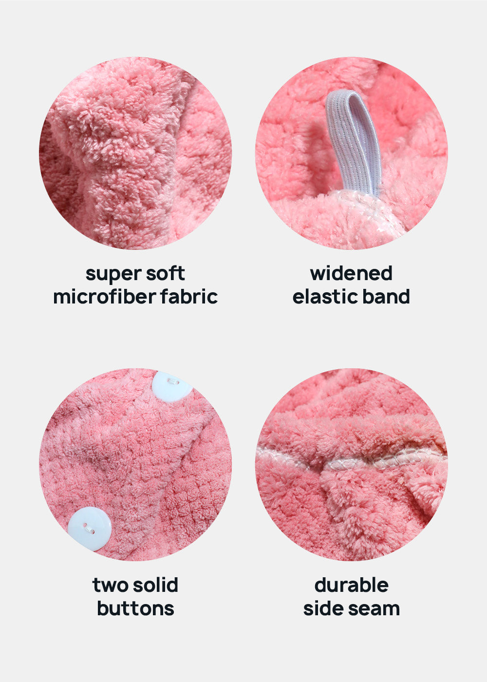A+ Microfiber Hair Turban Towel