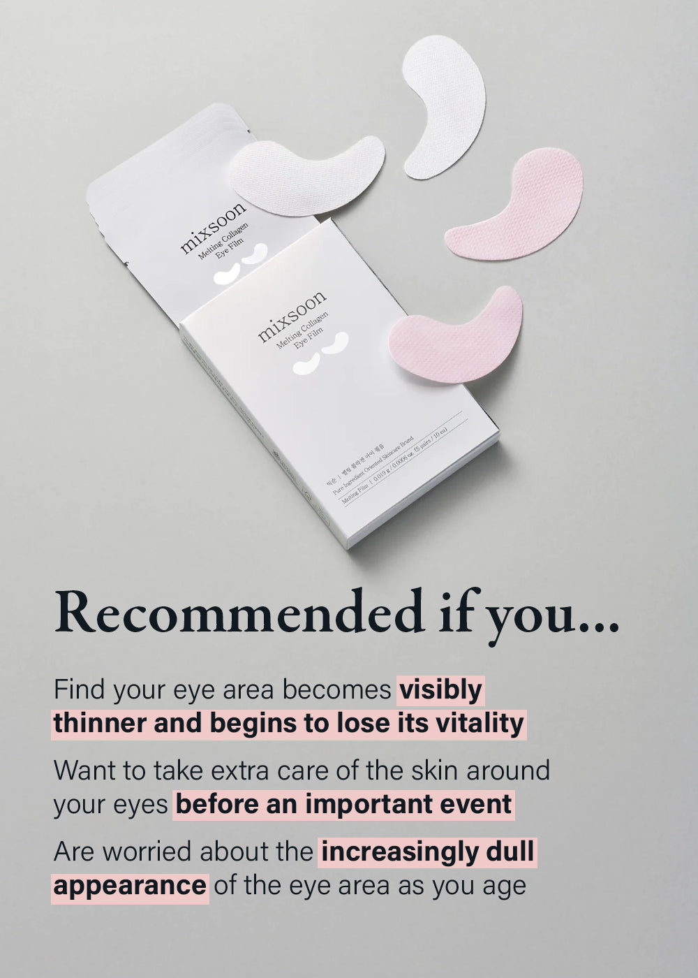 mixsoon Melting Collagen Eye Film (10 Pieces)