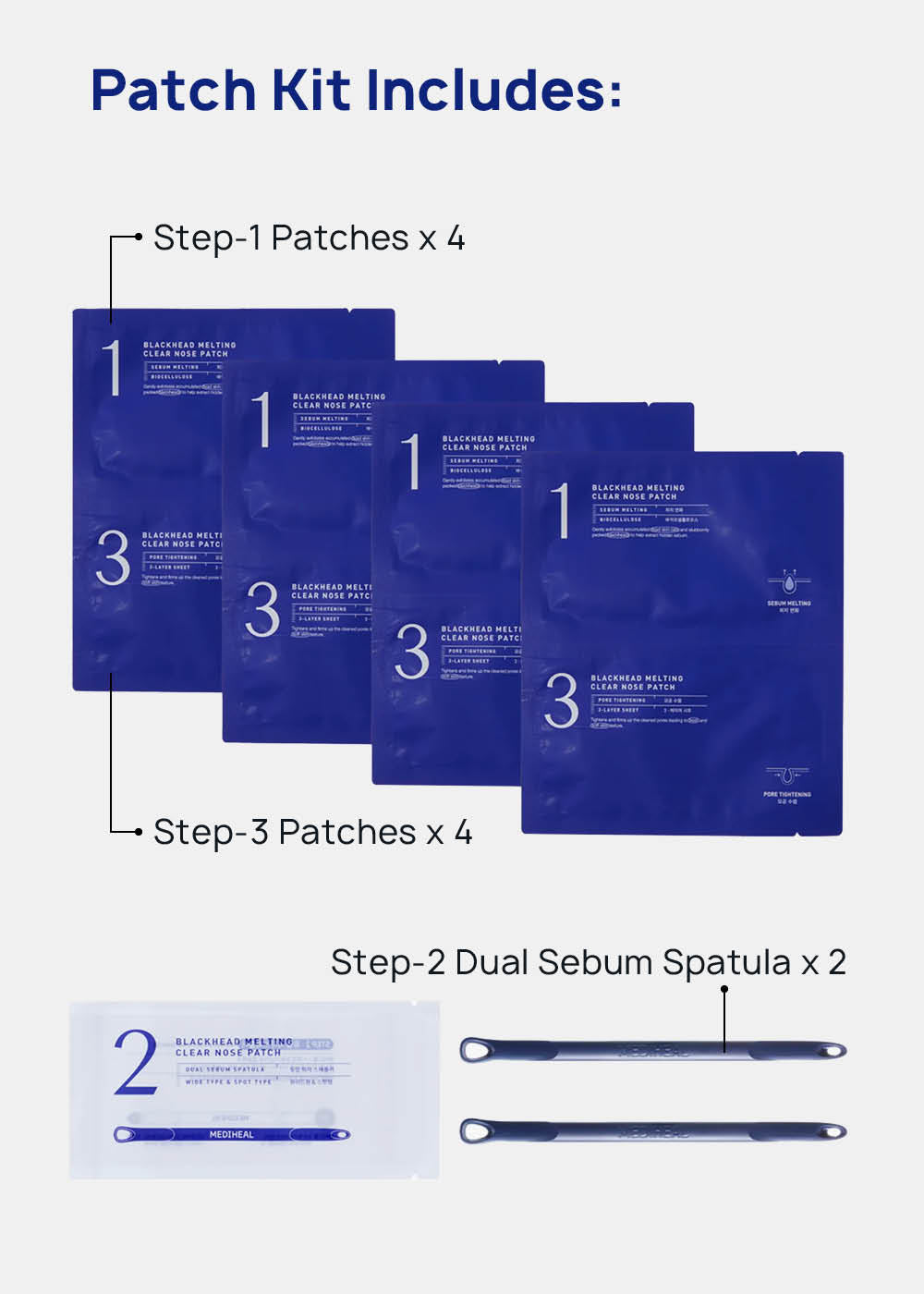 MEDIHEAL Blackhead Melting Clear Nose Patch