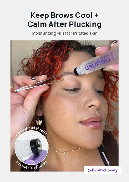 AOA Nourish Hydrating Under Eye Serum + Calming Roll-On Brow Solution