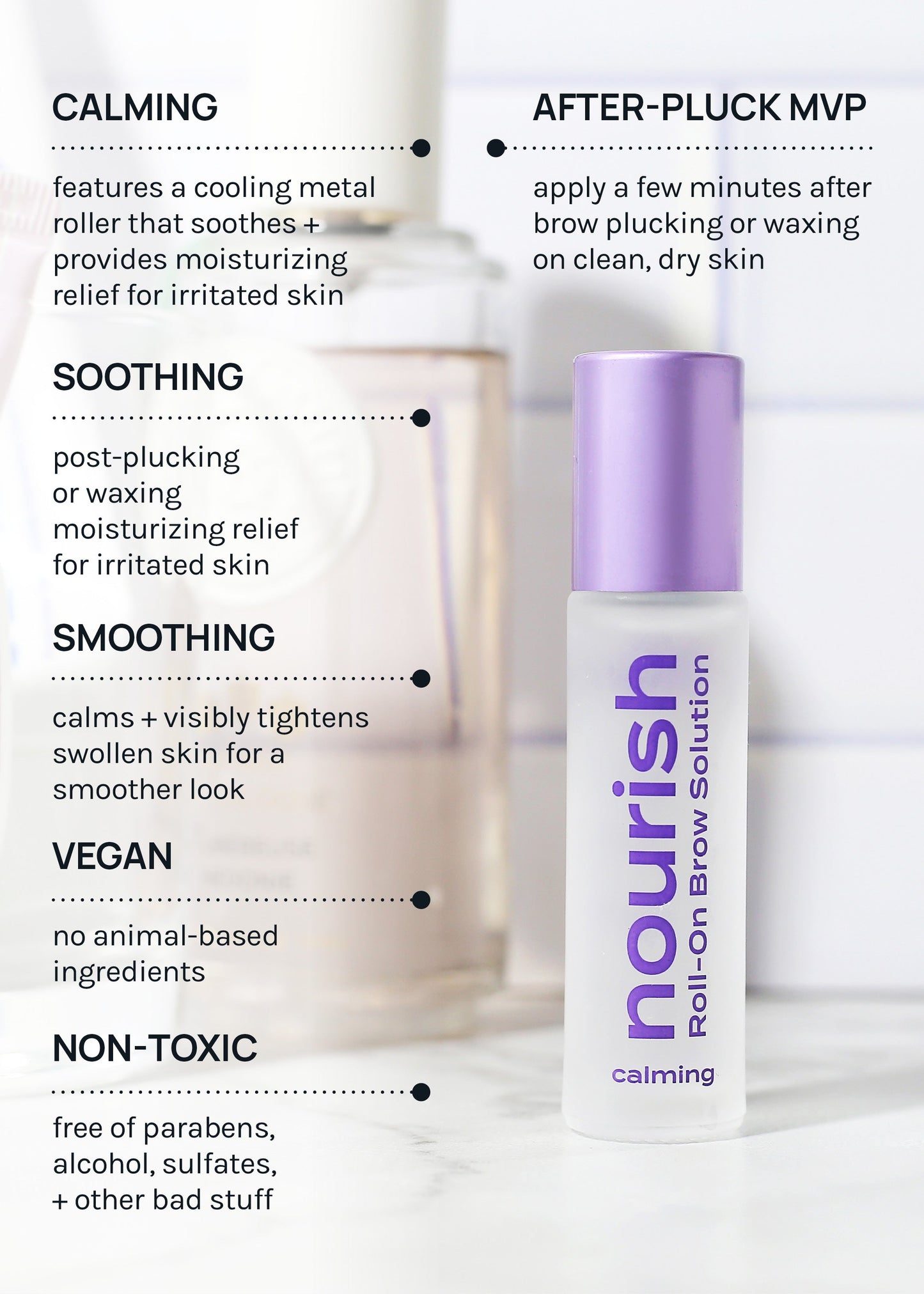 AOA Nourish Hydrating Under Eye Serum + Calming Roll-On Brow Solution