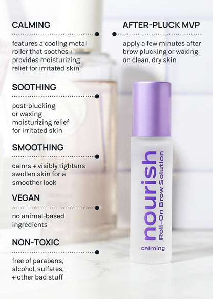 AOA Nourish Hydrating Under Eye Serum + Calming Roll-On Brow Solution