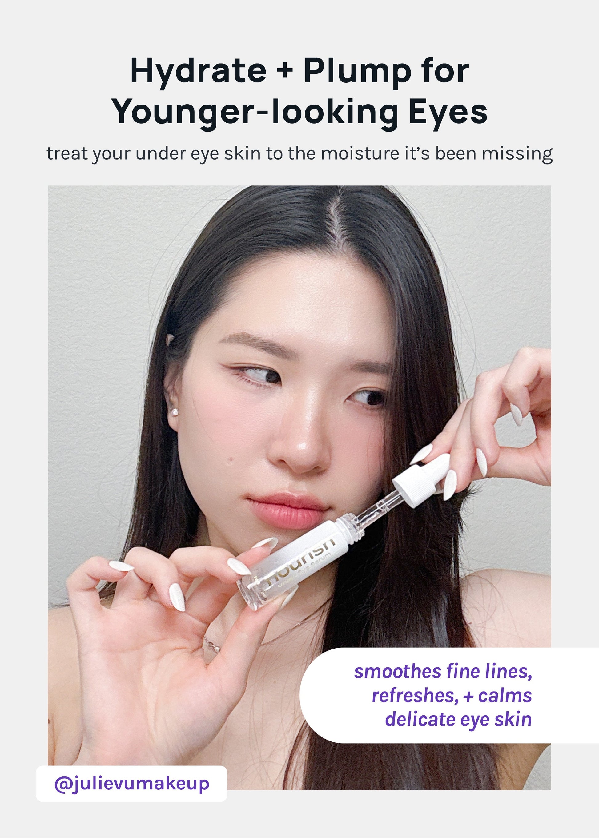 AOA Nourish Hydrating Under Eye Serum + Calming Roll-On Brow Solution