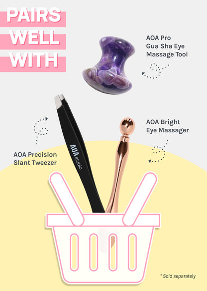 AOA Nourish Hydrating Under Eye Serum + Calming Roll-On Brow Solution