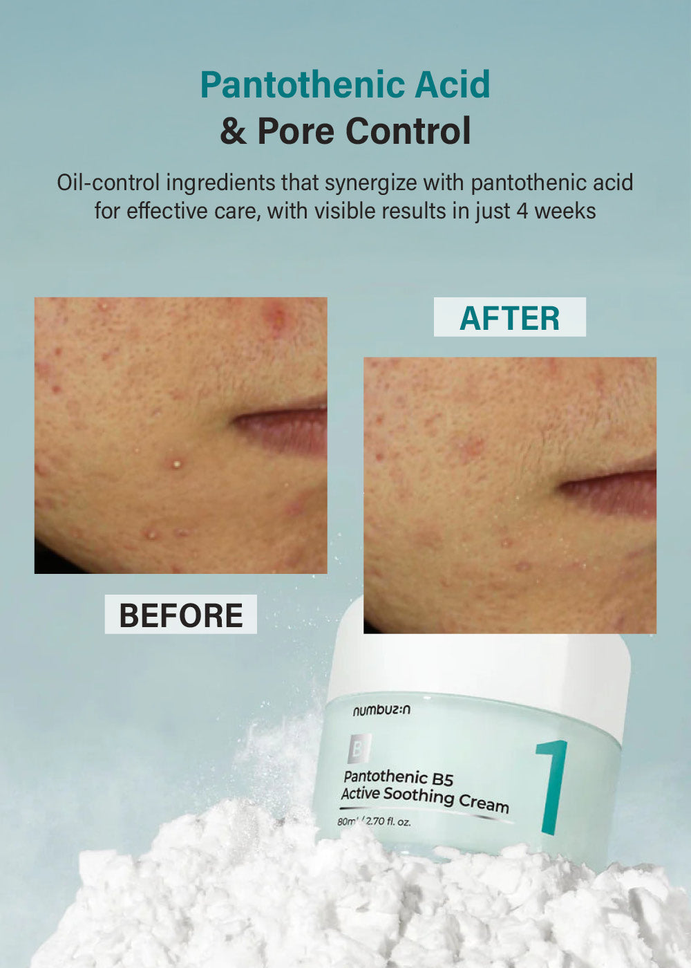 numbuzin No. 1 Pantothenic B5 Active Soothing Cream 80ml