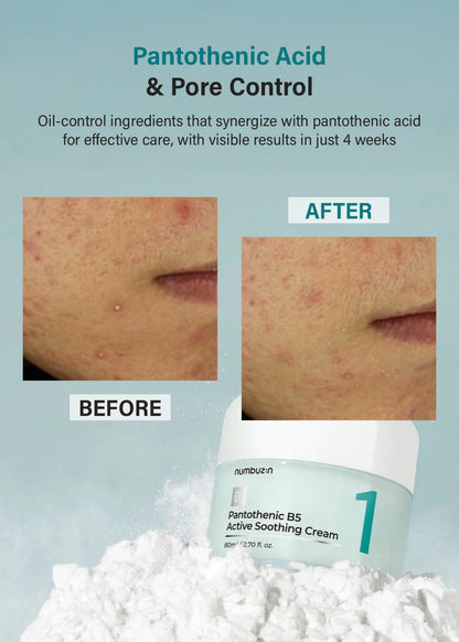numbuzin No. 1 Pantothenic B5 Active Soothing Cream 80ml