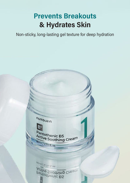 numbuzin No. 1 Pantothenic B5 Active Soothing Cream 80ml