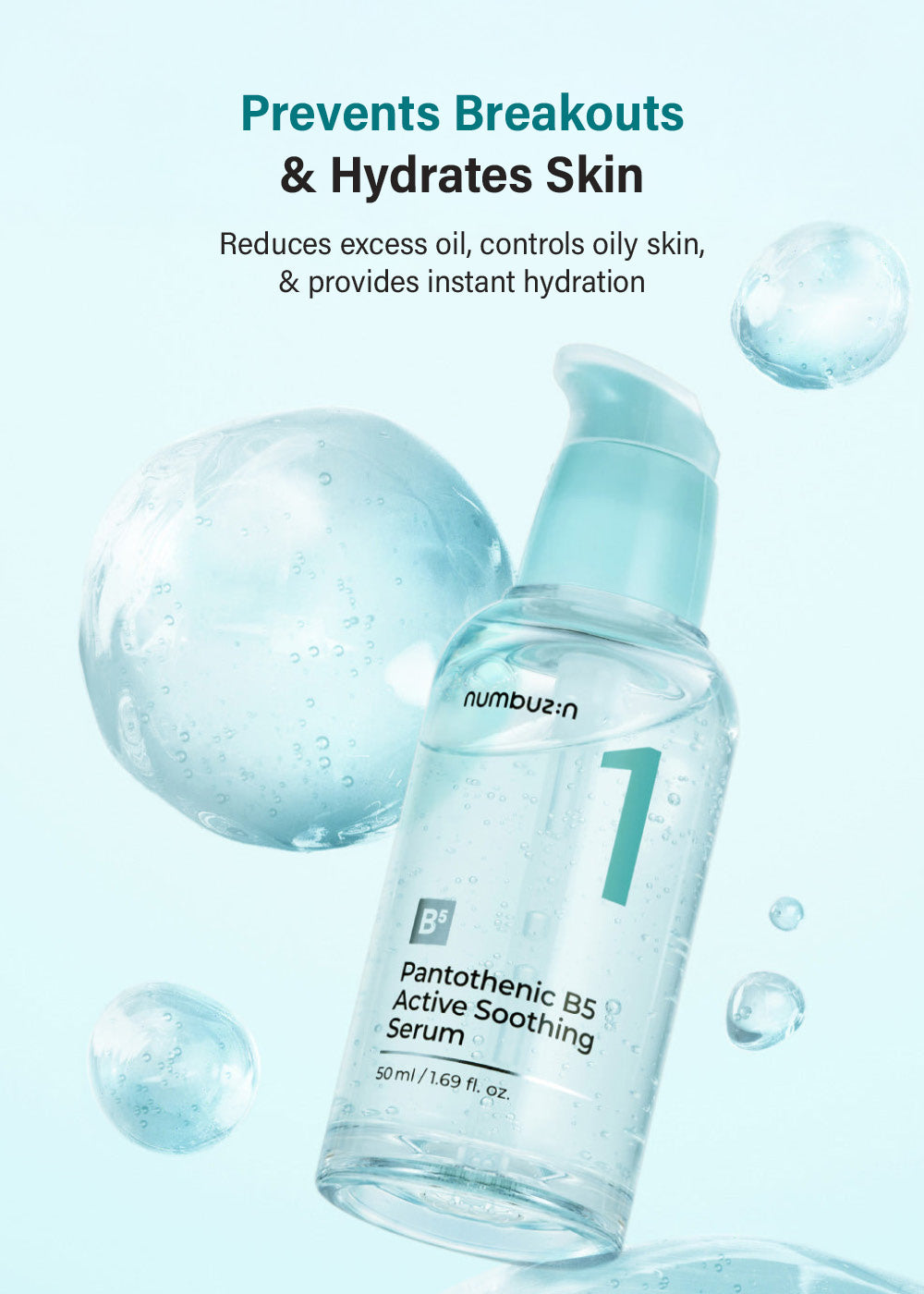 numbuzin No. 1 Pantothenic B5 Active Soothing Serum 50ml