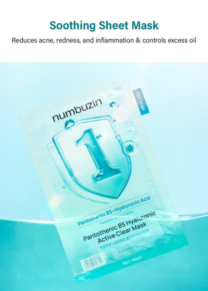 numbuzin No. 1 Pantothenic B5 Hyaluronic Active Clear Mask