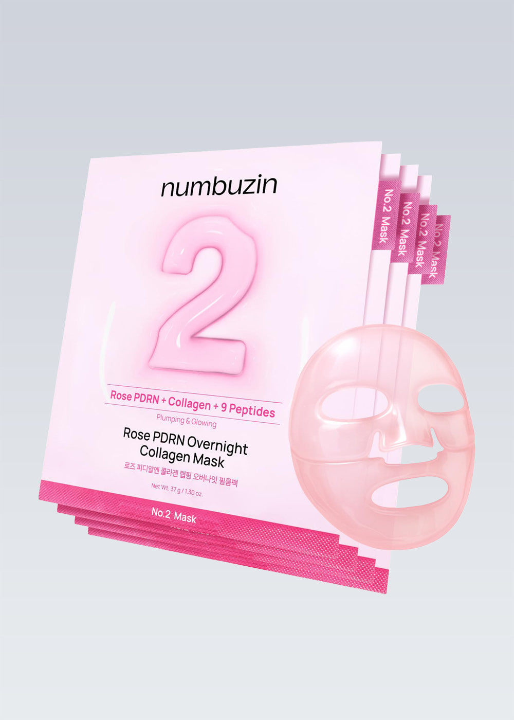 numbuzin No. 2 Rose PDRN Overnight Collagen Mask
