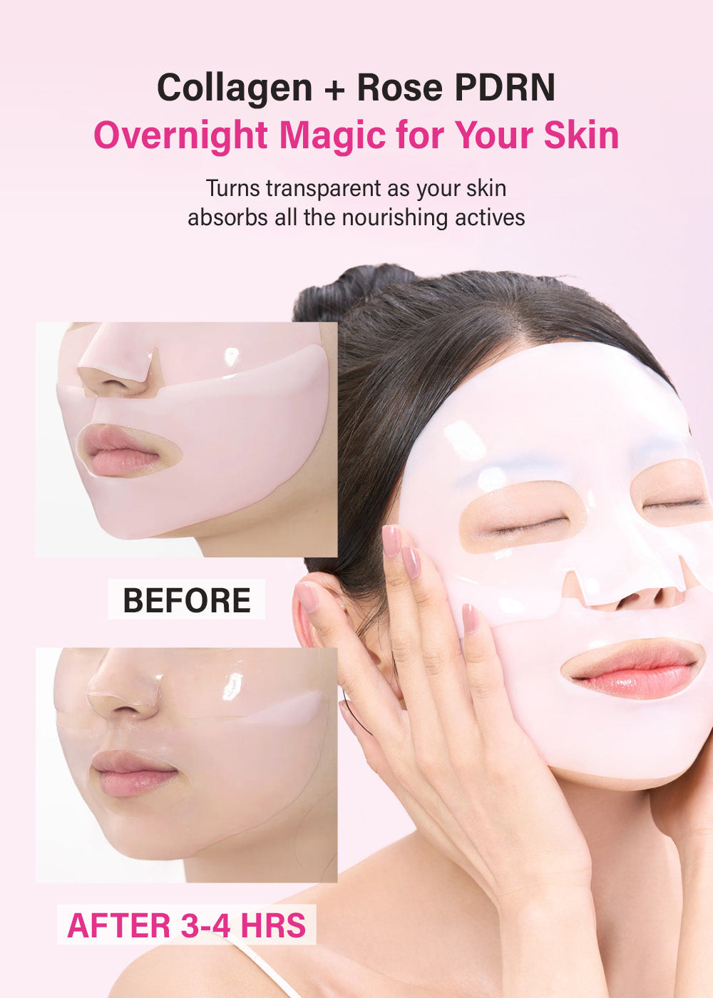 numbuzin No. 2 Rose PDRN Overnight Collagen Mask