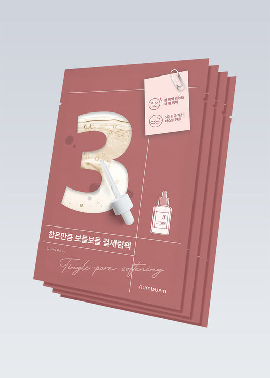 numbuzin No. 3 Tingle-Pore Softening Sheet Mask