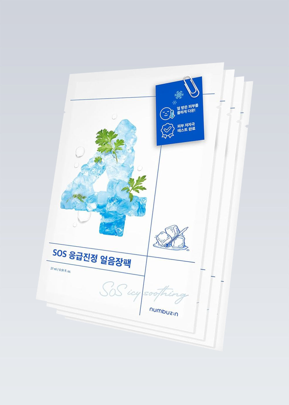 numbuzin No. 4 Icy Soothing Sheet Mask