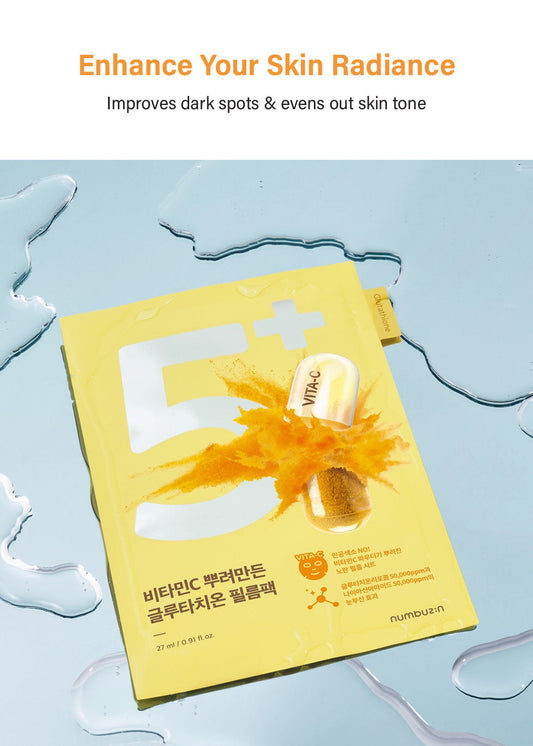 numbuzin No. 5+ Glutathione Vitamin Sheet Mask