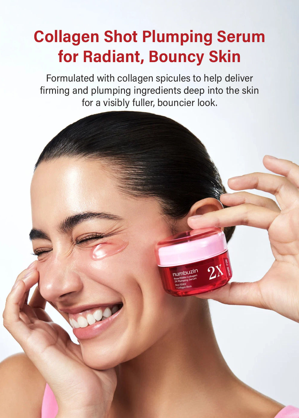 numbuzin No. 2 Rose PDRN Collagen 2X Plumping Serum 30ml