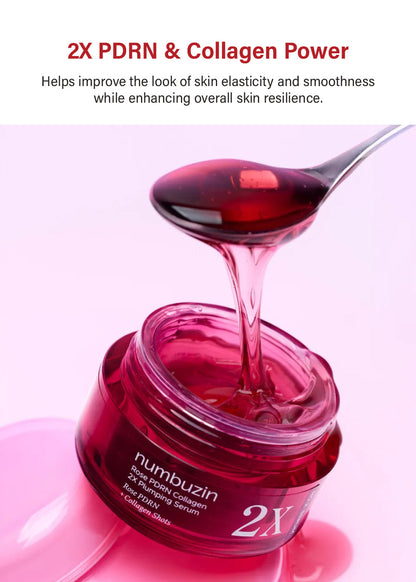 numbuzin No. 2 Rose PDRN Collagen 2X Plumping Serum 30ml